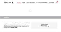 Desktop Screenshot of editionshuit.com